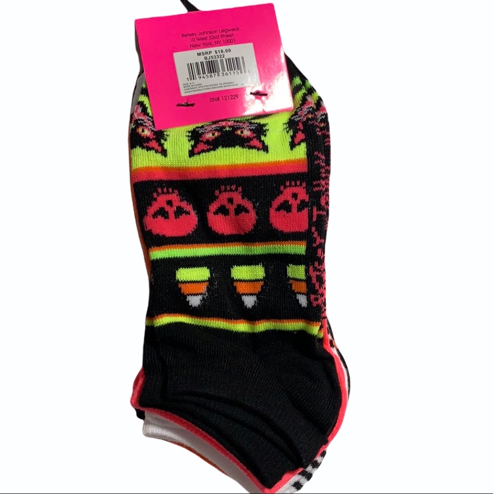 🆕BETSEY JOHNSON Low Cut Socks (10 Pair) - Picture 2 of 14